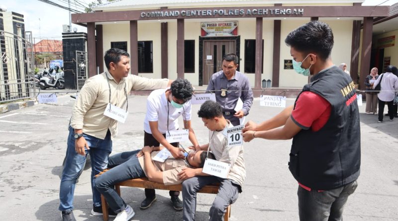 Penyidik ​​Satreskrim Polres Aceh Tengah Gelar Rekonstruksi Kasus Penganiayaan Sesama Pelajar Yg Berujung Maut